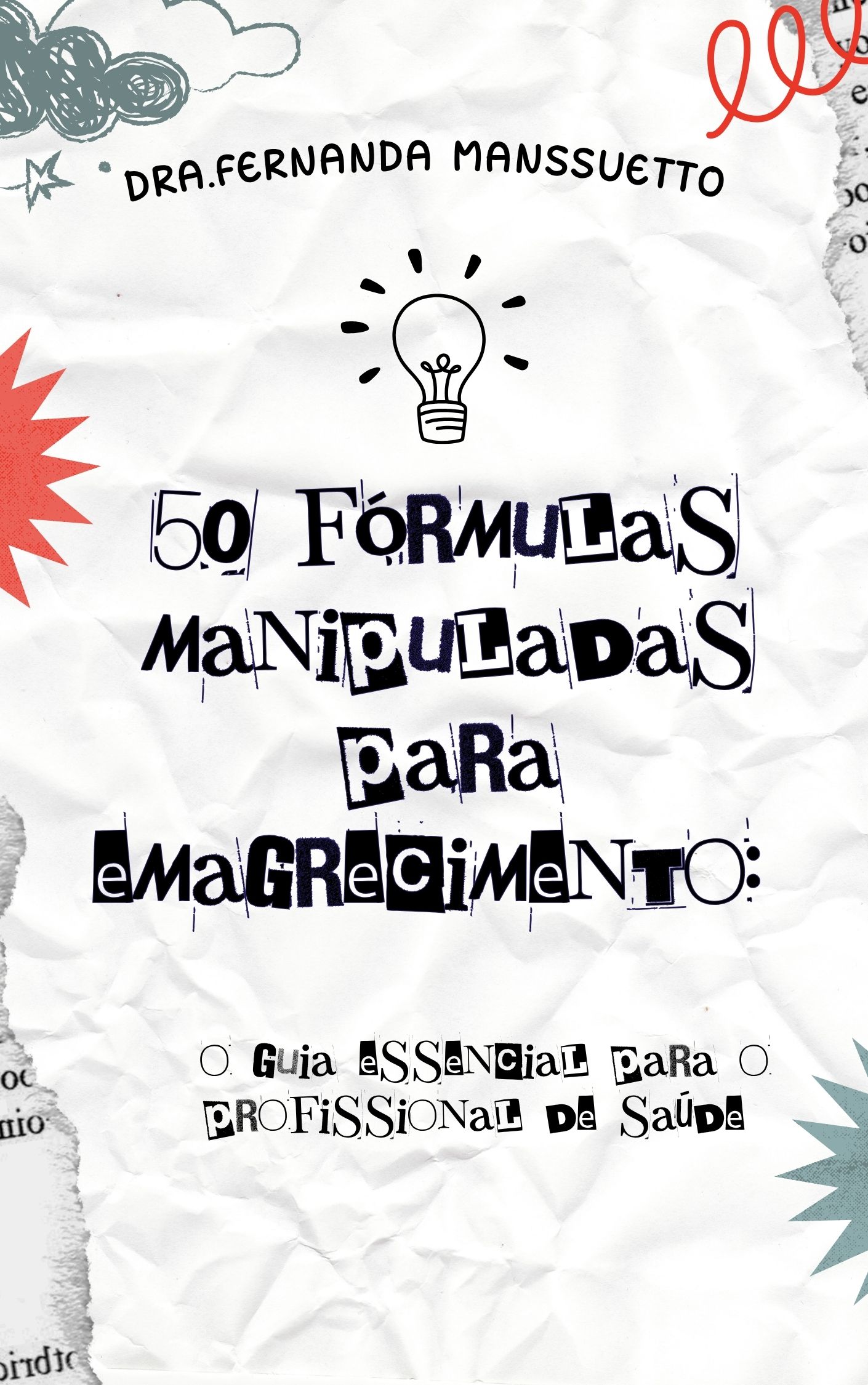 capa de livro de diário de ideias colagem preto e branco